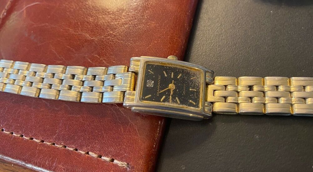 Women's 17mm Gold Tone Diamante Watch, Bracelet Band